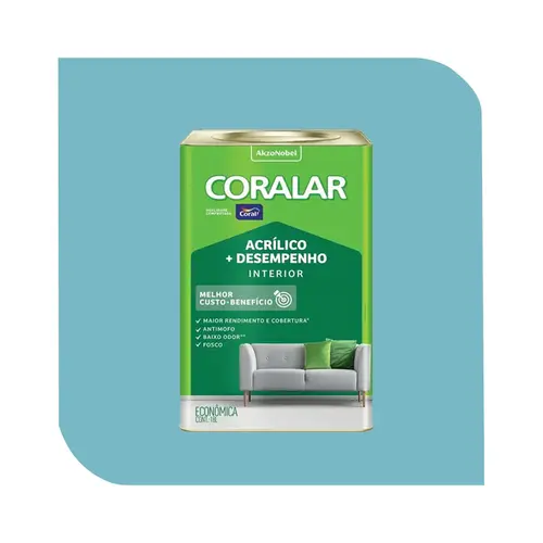 TINTA  ACRÍLICA CORALAR AZUL ARPOARDOR 18L CORAL