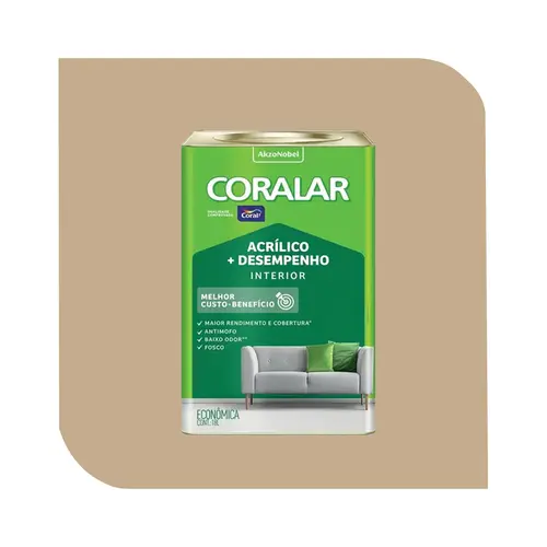 TINTA  ACRÍLICA CORALAR CAMURÇA 18L CORAL