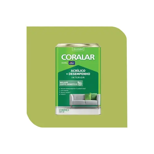 TINTA  ACRÍLICA CORALAR VERDE LIMÃO 18L CORAL