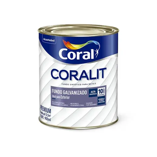 Fundo Galvanizado Branco 0,9L Coralit Coral