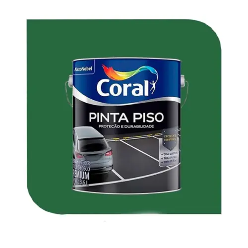 TINTA PINTA PISO 3,6L VERDE CORAL