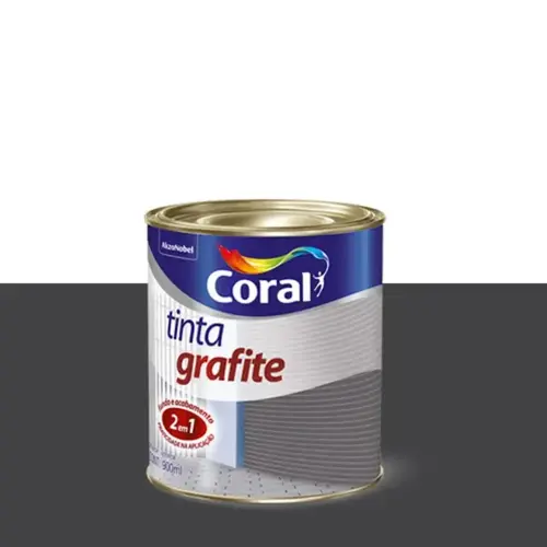 Tinta Grafite Escuro de Fundo e Acabemento 019 0,9L Coral