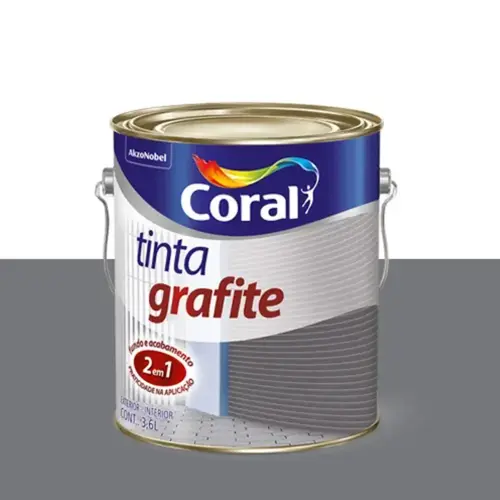 Tinta Grafite Claro de Fundo e Acabamente 014 3,6L Coral