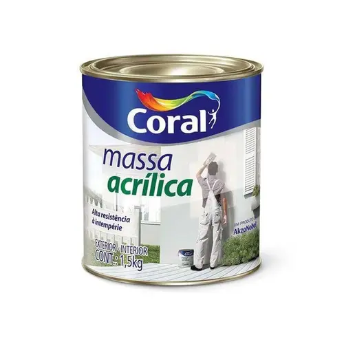 MASSA ACRILICA 1,5KG CORAL