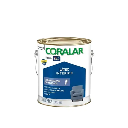 Latex+Economico 3,6l Branco Coral