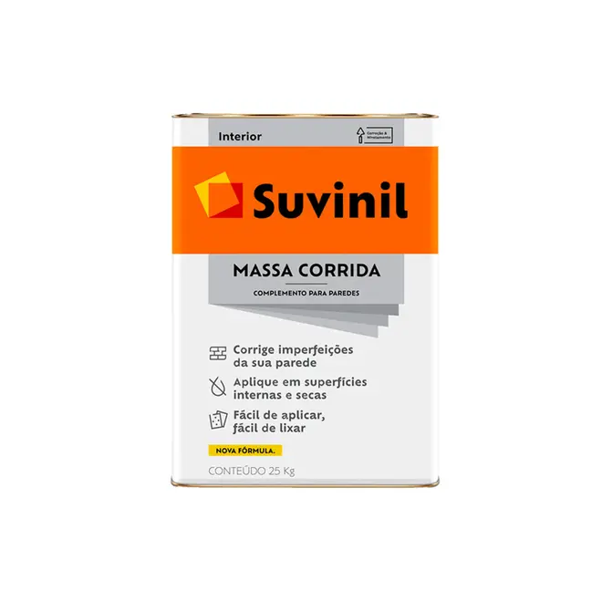 Massa Corrida PVA 25Kg Lata Suvinil