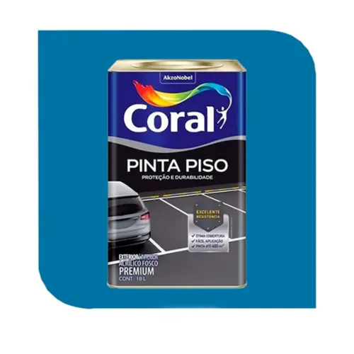 TINTA PINTA PISO 18L AZUL CORAL