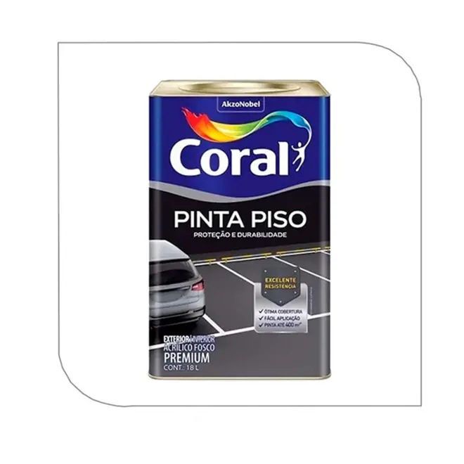 TINTA PINTA PISO 18L BRANCO CORAL