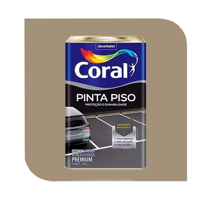 TINTA PINTA PISO 18L CONCRETO CORAL