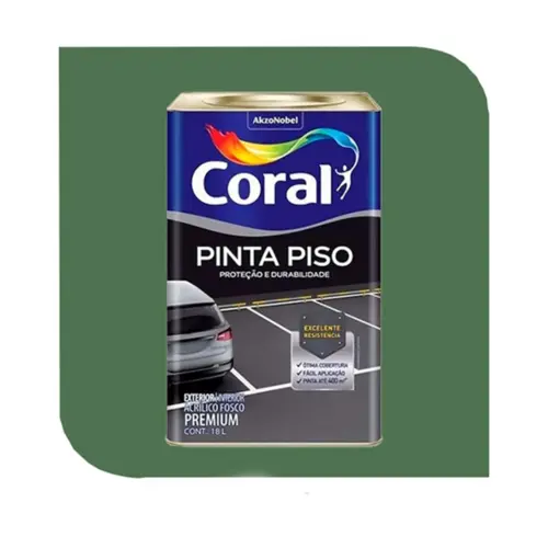 TINTA PINTA PISO 18L VERDE CORAL