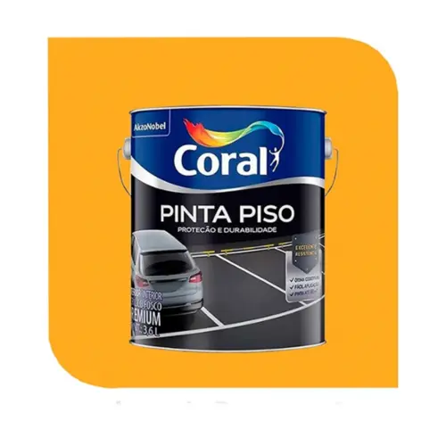 TINTA PINTA PISO 3,6L AMARELO DEMARCACAO CORAL