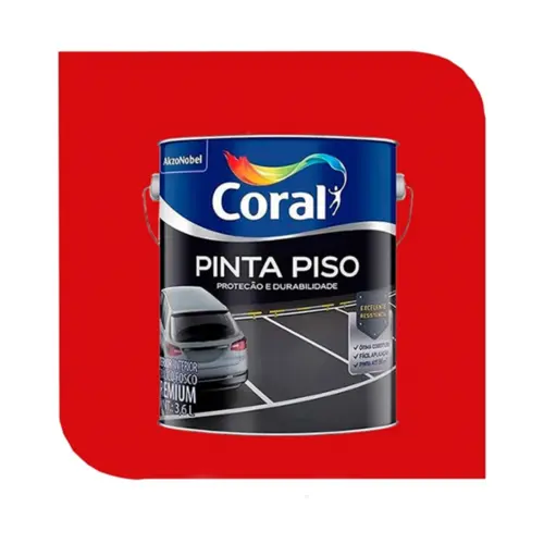 TINTA PINTA PISO 3,6L VERMELHO CORAL