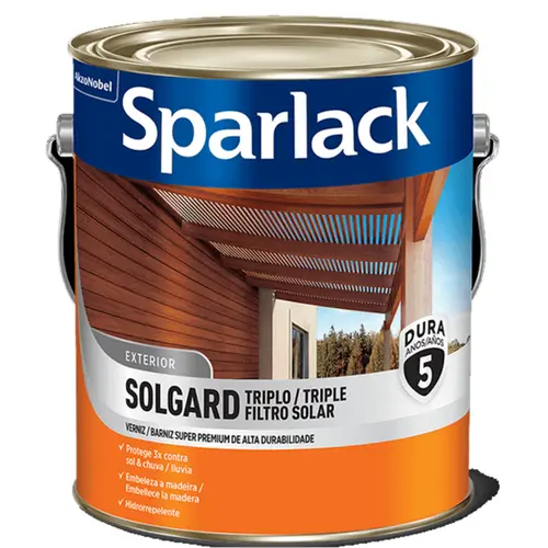 Verniz Solgard Sparlack Triplo Filtro Solar Natural Acetinado 3,6Lts Coral