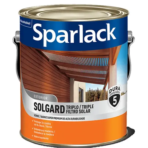 Verniz Solgard Sparlack Triplo Filtro Solar Natural Acetinado 3,6Lts Coral