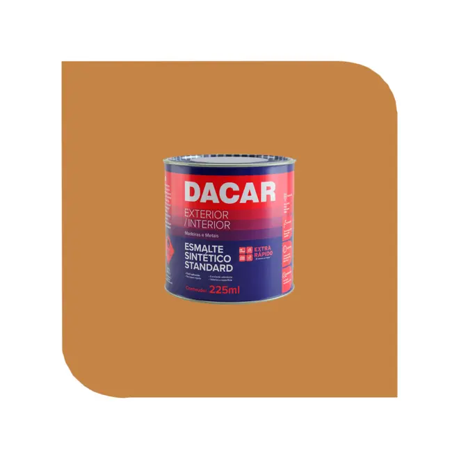 ESMALTE SINTÉTICO 225ML MARROM CONHAQUE DACAR