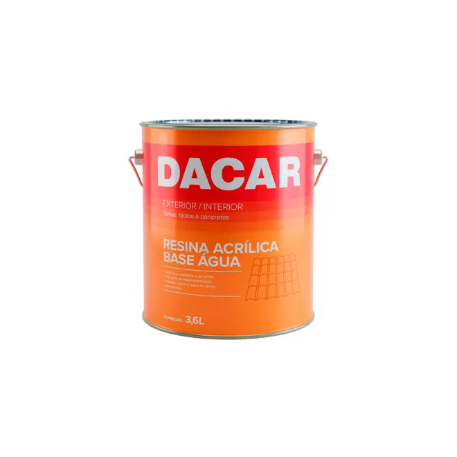 Resina Acrílica Incolor Base AGUA 3,6L Dacar