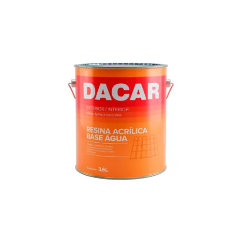 Resina Acrílica Incolor Base AGUA 3,6L Dacar