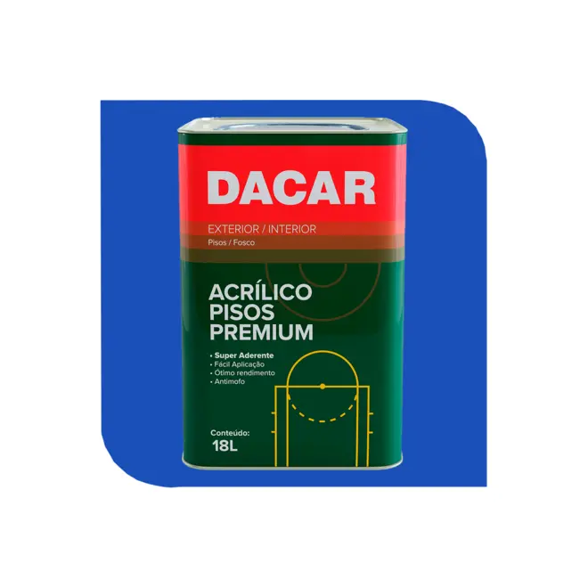Tinta para Piso 18L Azul Dacar