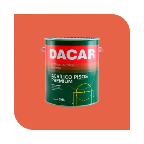 TINTA P/PISOS 3,6L VERMELHO DEMARCACAO DACAR