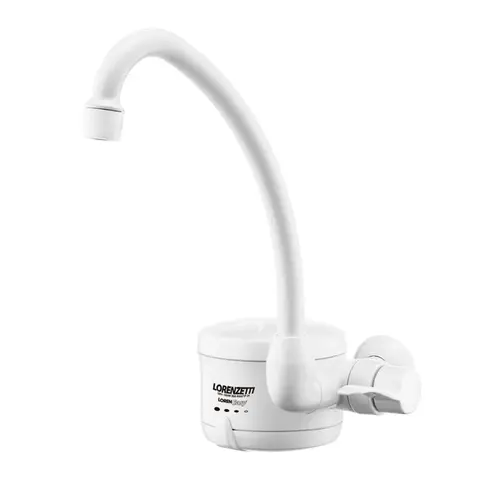 Torneira Eletrica Cozinha Loren Easy Branca Parede 5500W  220 V Lorenzetti