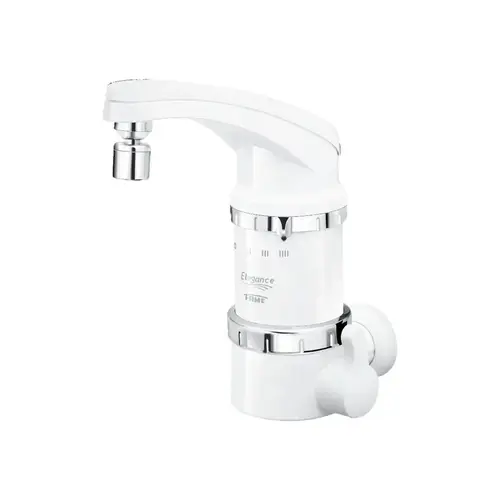 Torneira Eletrica  4T Elegance Parede  5400W 220V Branco R3389 Fame