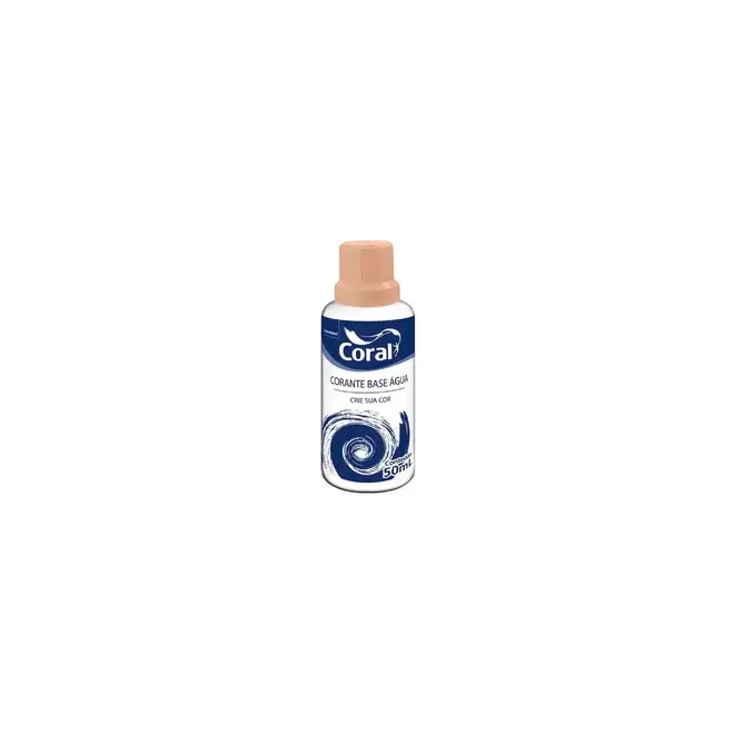 Corante Bisnaga Base Água 50ml Castanho Coral