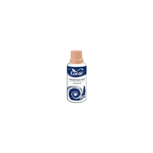 Corante Bisnaga Base Água 50ml Castanho Coral