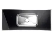 Pia de Cozinha Laminado 1,20 Cor Preto Absoluto Forminox