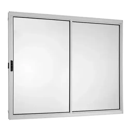 Janela de Correr 2 Folhas 100x150 Alumínio Brilhante Proex