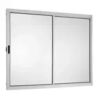 Janela de Correr 2 Folhas 100x150 Alumínio Brilhante Proex