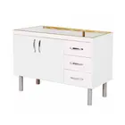 Gabinete de Cozinha Tóquio 116cm Branco AJR