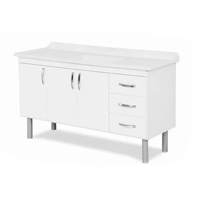 Gabinete de Cozinha Tóquio 144cm Branco AJR