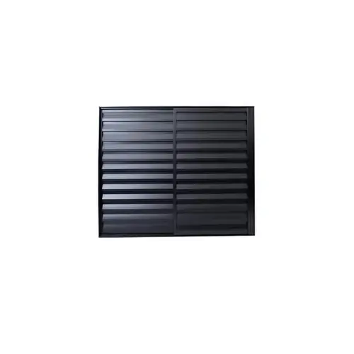 Veneziana de Aluminio 3 Folhas Preto Plus 100X120cm Com Grande Lux