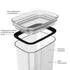POTE HERMETICO ORGANIZADOR 340ML 900 NATURAL OU