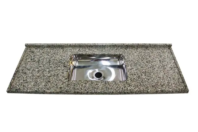 Pia de Cozinha Granito Prata 1,20 Ocre Rw