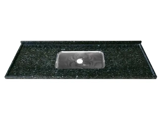 Pia de Cozinha Granito  Prata 1,20 Verde Ubatuba Rw