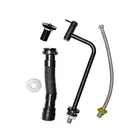 KIT ACESSORIOS P/BANHEIRO TORN+VALV+SIF+ENG PRETO VS METAIS
