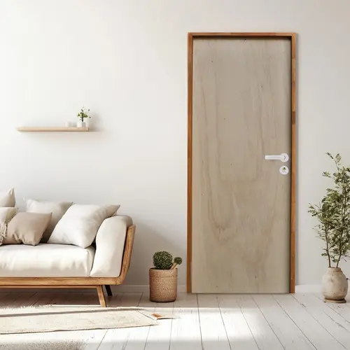 Porta de Madeira Lisa Mescla 210x62 Fech. Externa BT11 Esq Rodam