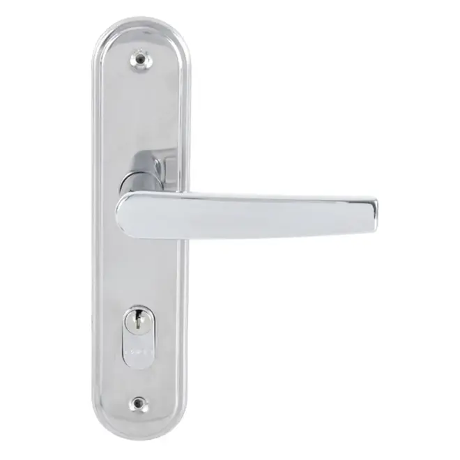 Fechadura Porta de Entrada Ext Cromado 40mm Chave Simples Concept 401 Pado