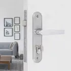 Fechadura Porta de Entrada Ext Cromado 40mm Chave Simples Concept 401 Pado