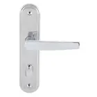 Fechadura Porta de Entrada Ext Cromado 40mm Chave Simples Concept 401 Pado