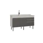 Gabinete de Cozinha Esmeralda 1,44m Branco/Opera Locatt