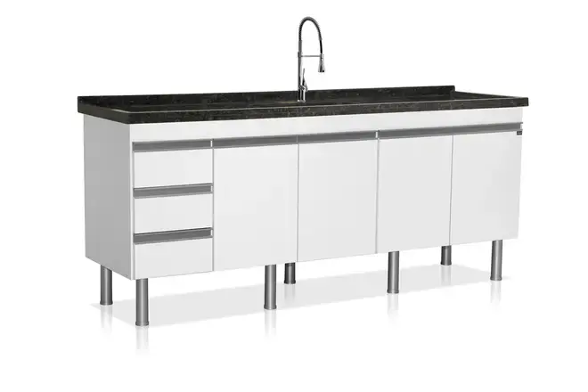 Gabinete de Cozinha Style 1,94m Branco Locatt