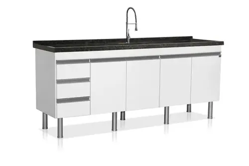 Gabinete de Cozinha Style 1,94m Branco Locatt