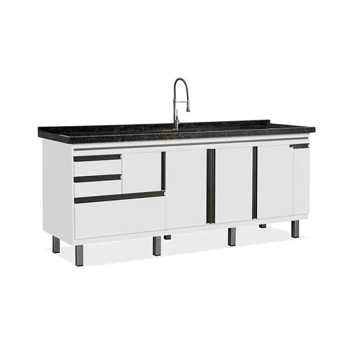 GABINETE DE COZINHA NEW ELEGANCE 1,94 BRANCO LOCATT