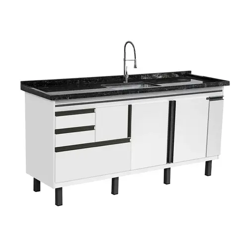 GABINETE DE COZINHA NEW ELEGANCE 1,44 BRANCO LOCATT