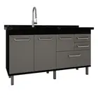 GABINETE DE COZINHA NEW VERSATIL 1,44 NERO/OPERA LOCATT
