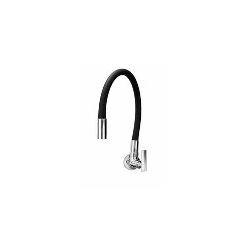 Torneira Cozinha Bica Móvel Parede Color Preta 2167 C29 Decorativi