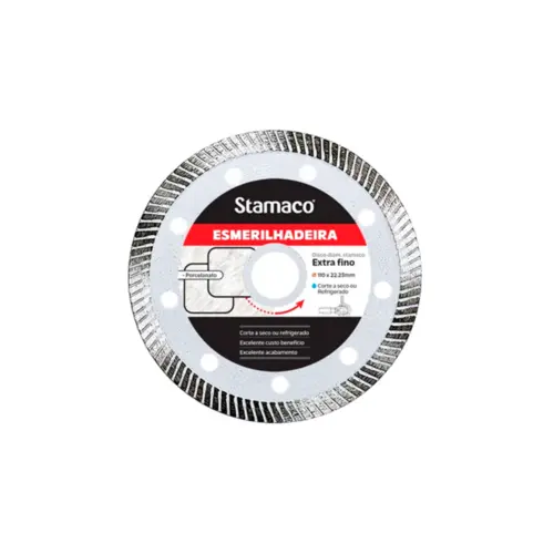 DISCO DIAMANTADO CONTINUO P/PORCELANATO 4.3/8" STAMACO