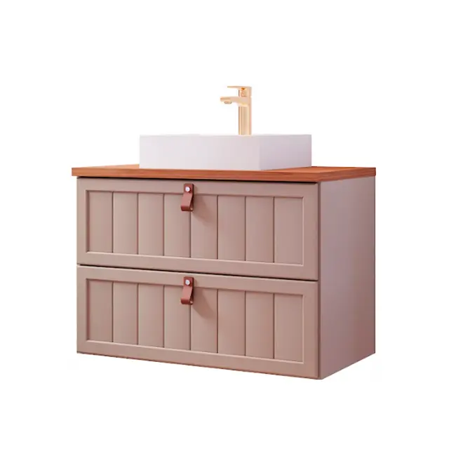 Gabinete de Banheiro Sense 80cm Cappuccino/Freijó MGM
